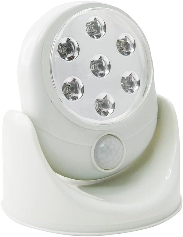 Battery-Operated 360° Motion Sensor Spotlight – Cordless Bright White LED Safety Light for Indoor & Outdoor Use, No Wiring Required, H15.5cm x Dia.12.5cm | Easylife Lifestyle Solutions