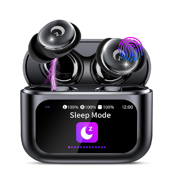 2025 Wireless Sleep Earbuds Bluetooth 5.4 with Touch Screen & 48H Playtime