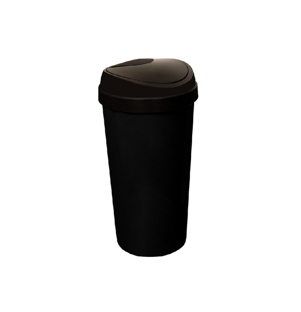 50L Top Touch Kitchen Bin with Black Lid