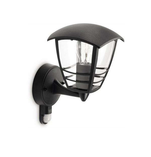 MyGarden Creek Outdoor Wall Light with Motion Sensor – Black