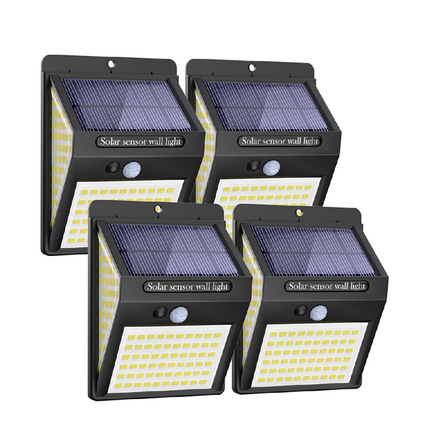 Litogo 4-Pack 140 LED Solar Motion Sensor Lights