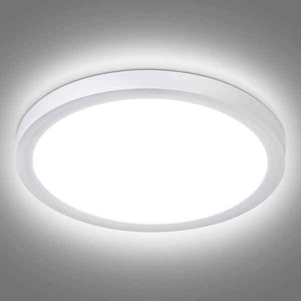 18W Waterproof LED Ceiling Lights 2-Pack – Daylight White