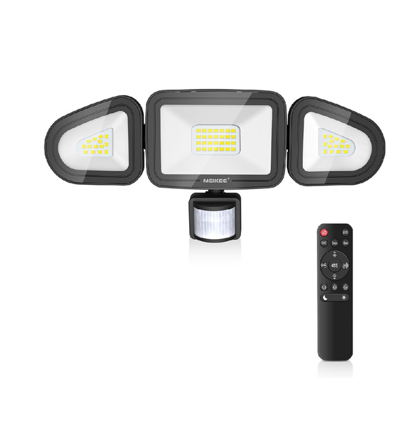 42W LED Outdoor Security Light with PIR Sensor & Remote