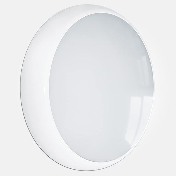 LED 2D Round Bulkhead Light 18W IP65 CCT Switchable