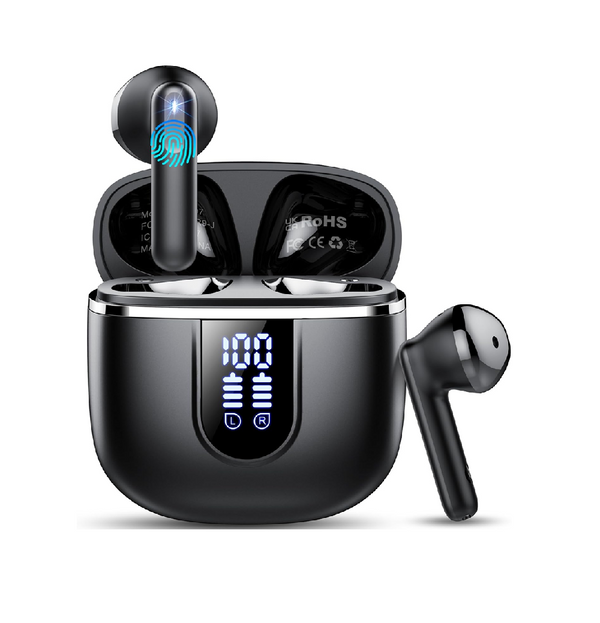 Wireless Bluetooth 5.4 Earbuds with 40H Playtime & ENC Noise Cancelling