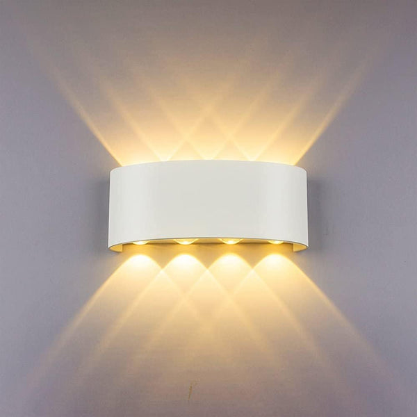 Modern 8W LED Up Down Wall Light, Waterproof Sconce