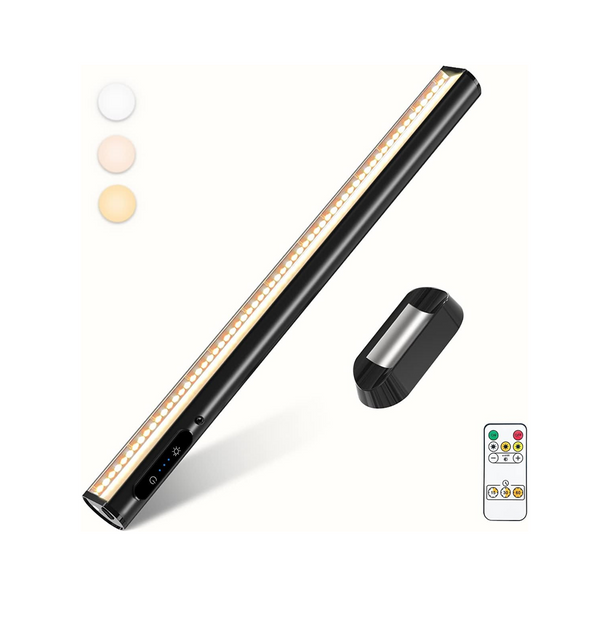 LED Rechargeable Light Bar with Remote & Magnetic Mount