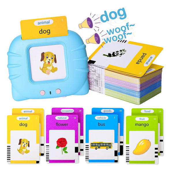 Talking Flash Cards Learning Toy with 224 Words for Kids Ages 3 to 6
