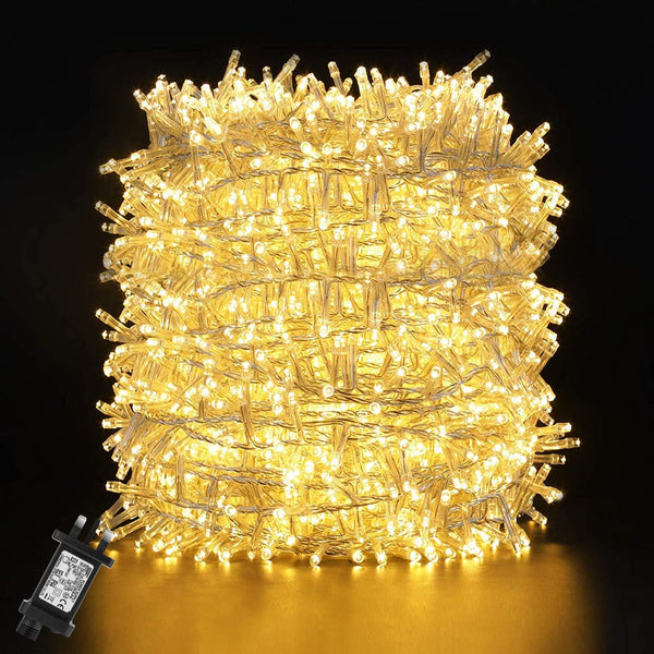 50m 2000 LED Warm White Christmas Fairy String Lights