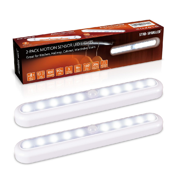 11-Inch Battery Motion Sensor Lights for Closet & Cabinet