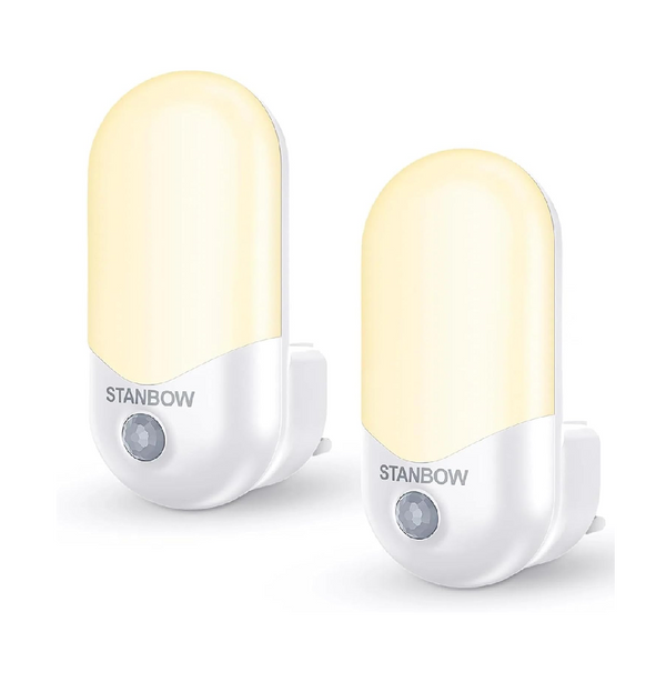 STANBOW Motion Sensor Plug-in Night Light, 2 Pack