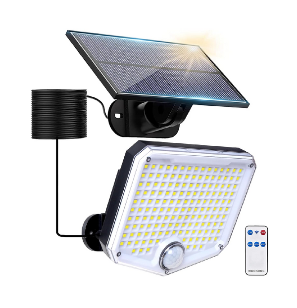 Solar Flood Lights Outdoor 153 LEDs Motion Sensor IP65 Waterproof