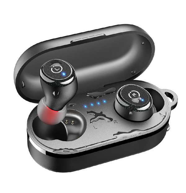 T10 Wireless Bluetooth 5.3 Earbuds with IPX8 Waterproof and Charging Case