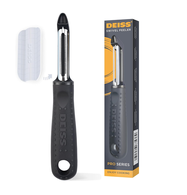 Swivel Vegetable Peeler with Sharp Stainless Steel Blade and Non-Slip Handle