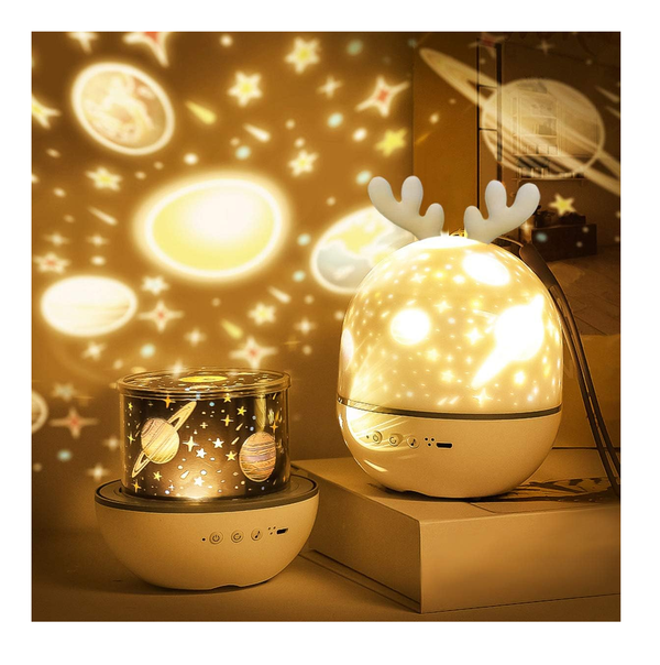 Night Light Star Projector with Music, 6 Films, Remote Control, Timer for Kids