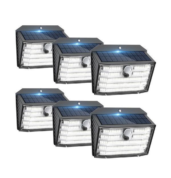 126 LED Solar Security Lights Outdoor Motion Sensor (6 Pack)