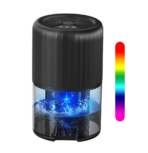 2200ML Black Dehumidifier for Home, Bedroom & Bathroom