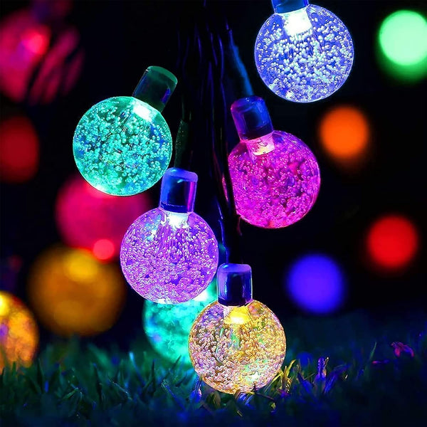 Solar Fairy Lights Outdoor 50LED Multi-Coloured Waterproof String