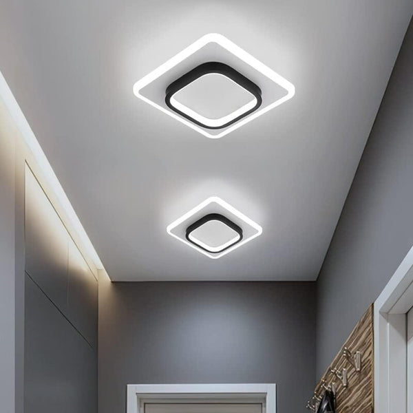 Modern 21W LED Ceiling Light, 2350LM Square Lamp 6000K
