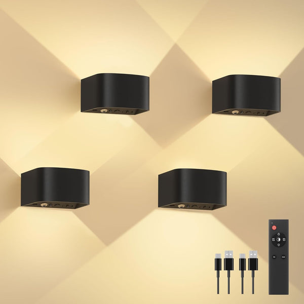 Rechargeable Motion Sensor Wall Lights with Remote Control