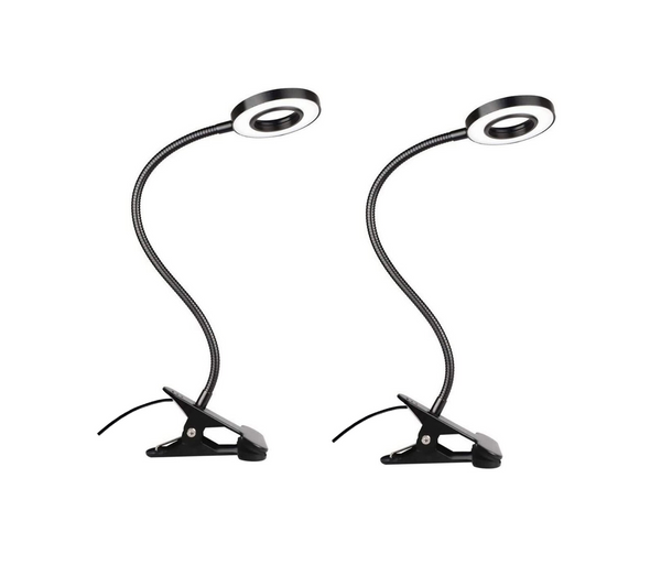 Pack of 2 Clip-On LED Lamps for Reading