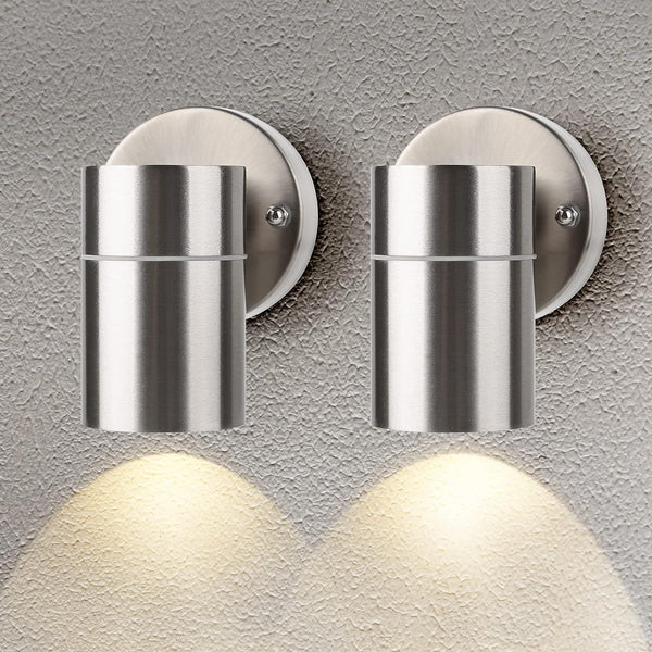 2Pack Outdoor Down Lights, Stainless Steel Wall Lamp