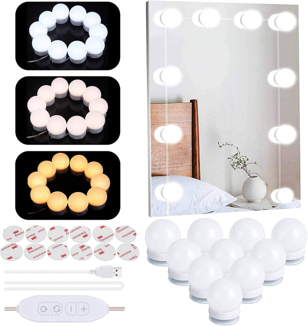 LED Strip Lights Kit with Touch Sensor Dimmer Switch | 10 Bulbs