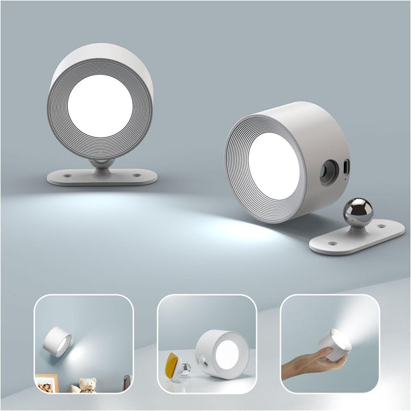 Rechargeable LED Wall Light 2 Pack with Touch Control