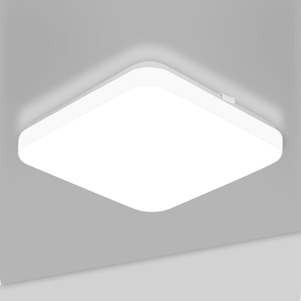 24W Square LED Ceiling Light – Waterproof Daylight White