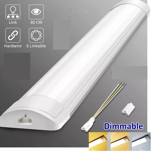 4FT LED Batten Tube Light for Garage Workshop Ceiling Panel 120CM Lamp
