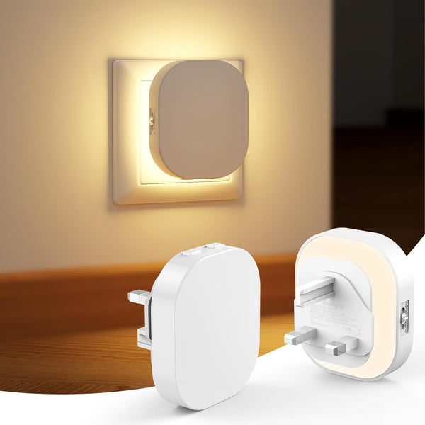 Adjustable Brightness Plug-in Night Light with Motion Sensor