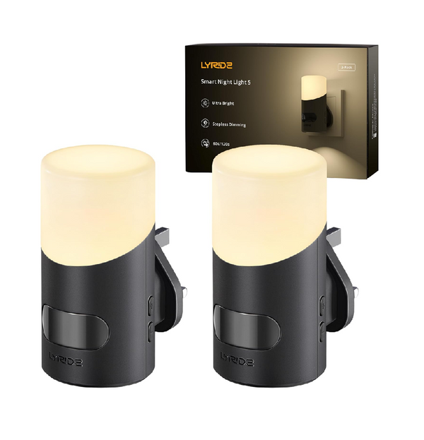 2 Pack Plug-in Up-and-Down Motion Sensor Night Lights