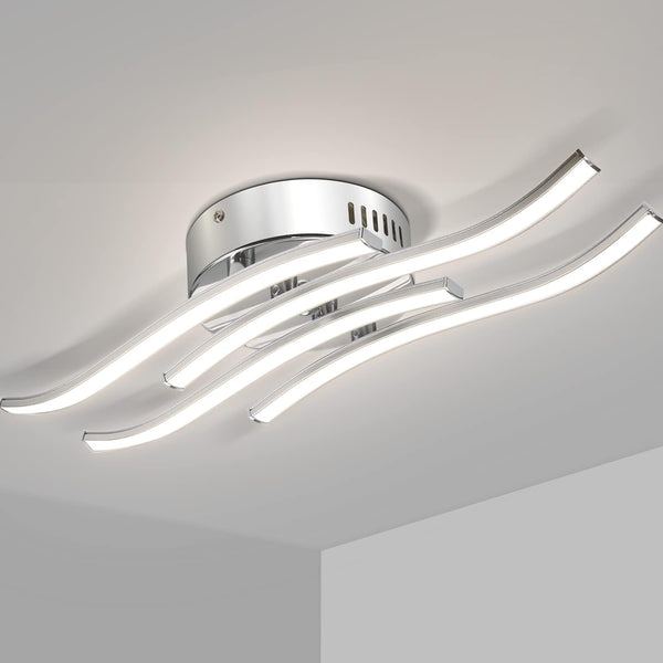 Modern Curved Ceiling Light 24W LED Natural White