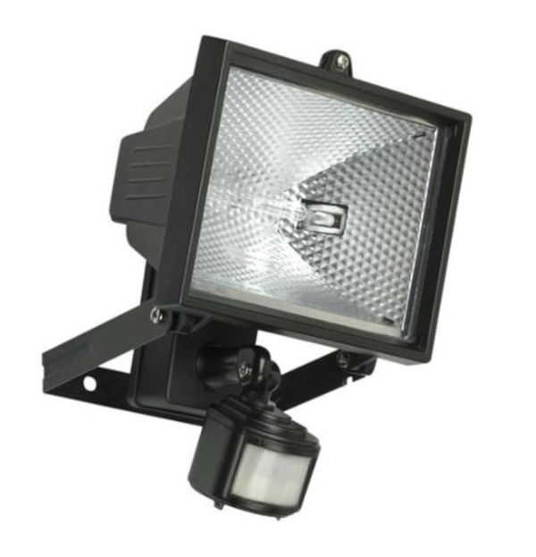 400W Halogen Outdoor Floodlight with PIR Motion Sensor