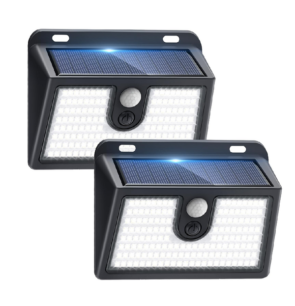CLAONER 149 LED Solar Motion Security Lights Outdoor