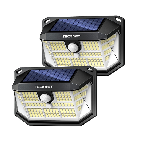 Outdoor Solar Lights 231 LED Motion Sensor 2 Pack
