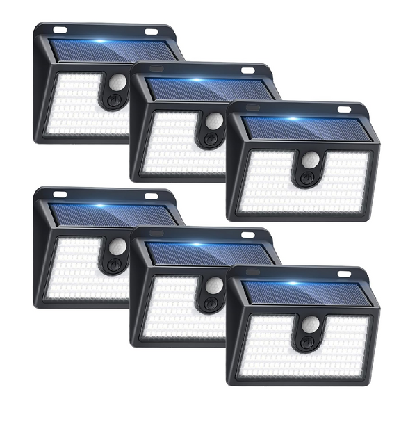 149 LED Solar Security Lights Outdoor 6 Pack Motion Sensor