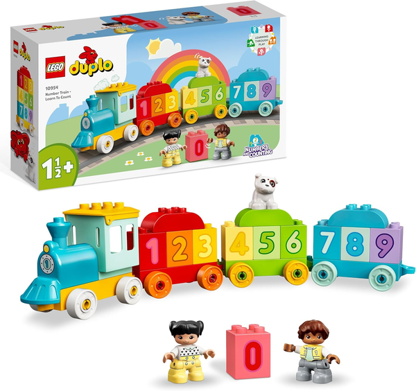 Number Train with Number Bricks and Figures for Early Learning