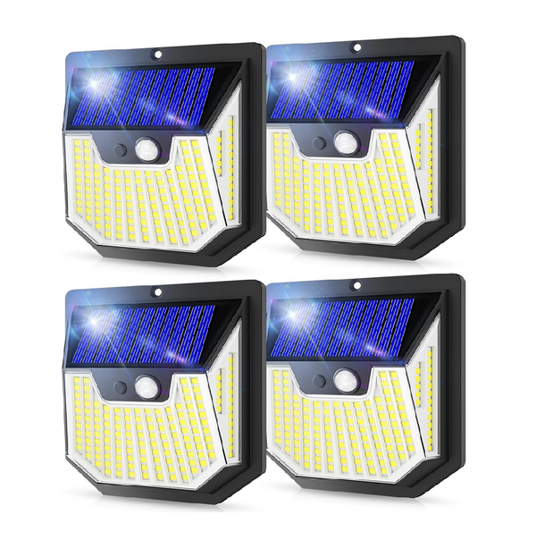 Solar Security Lights Outdoor with Motion Sensor 4 Pack