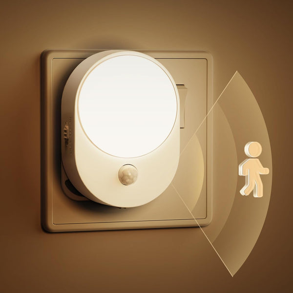 LED Motion Sensor Plug-in Night Light, 2 Pack