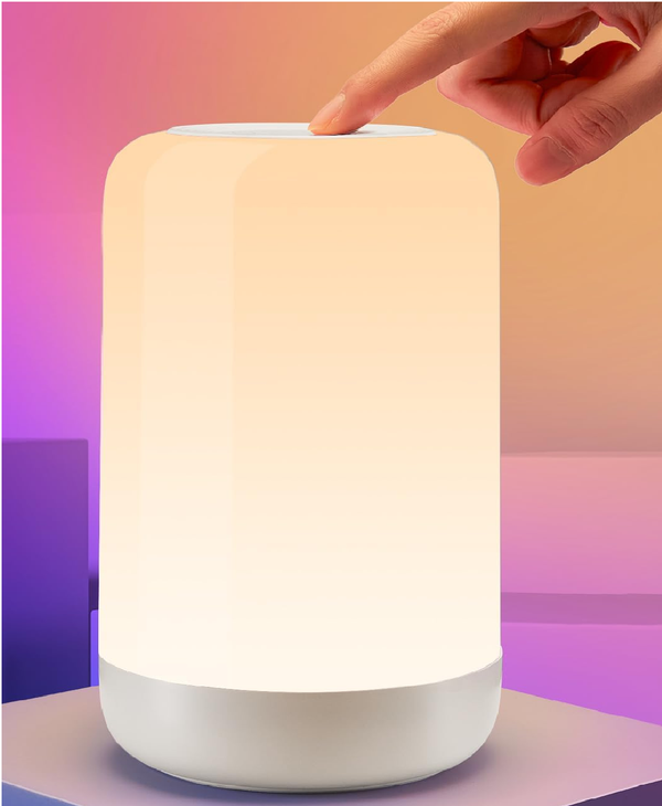 Rechargeable RGB Touch Lamp with 10 Brightness Levels for Bedroom and Night Use