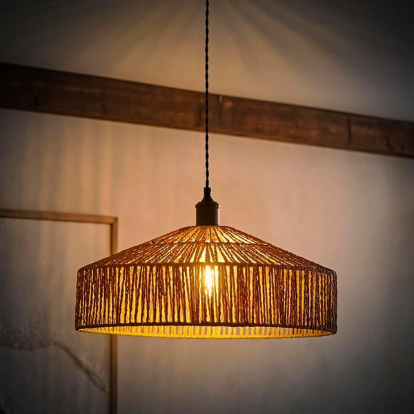 Modern Natural Woven Rope Ceiling Light Shade 500mm