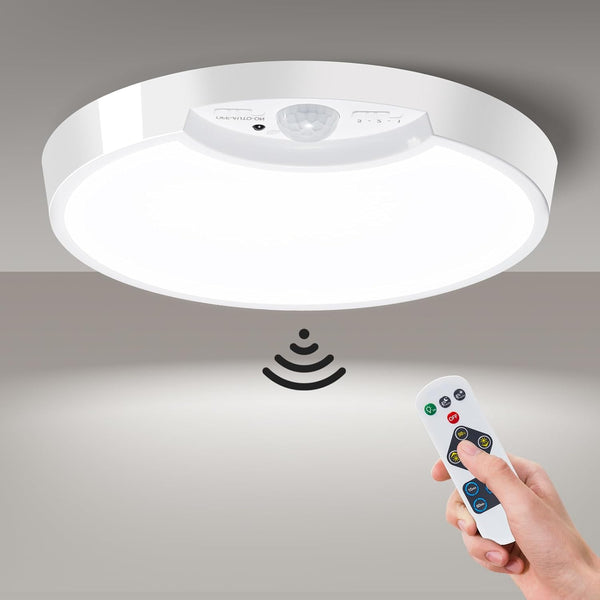 Rechargeable Motion Sensor Ceiling Light with Remote Control