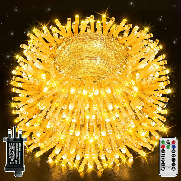 Ollny 100m 1000 LED Fairy Lights Outdoor Plug In