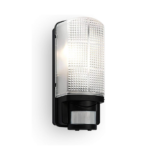 Motion Outdoor PIR Wall Light Mains Powered Black