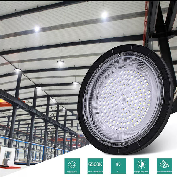 6x 500W UFO LED High Bay Light Industrial Warehouse Factory Workshop Lights