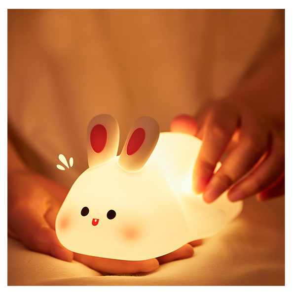 Portable Silicone Duck Night Light for Kids, USB Rechargeable Baby Sleep Lamp