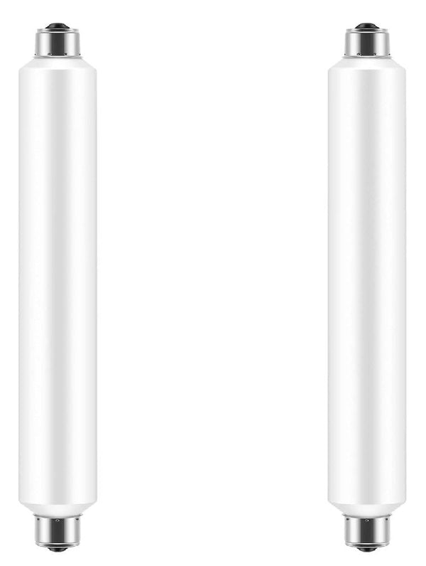 2-Pack 4W S15s LED Strip Tube Light Bulbs 221mm, Natural White 4000K, 40W Replacement for Shaving Mirrors & Kitchen Lights