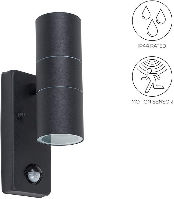 Black Round Up Down Outdoor Security