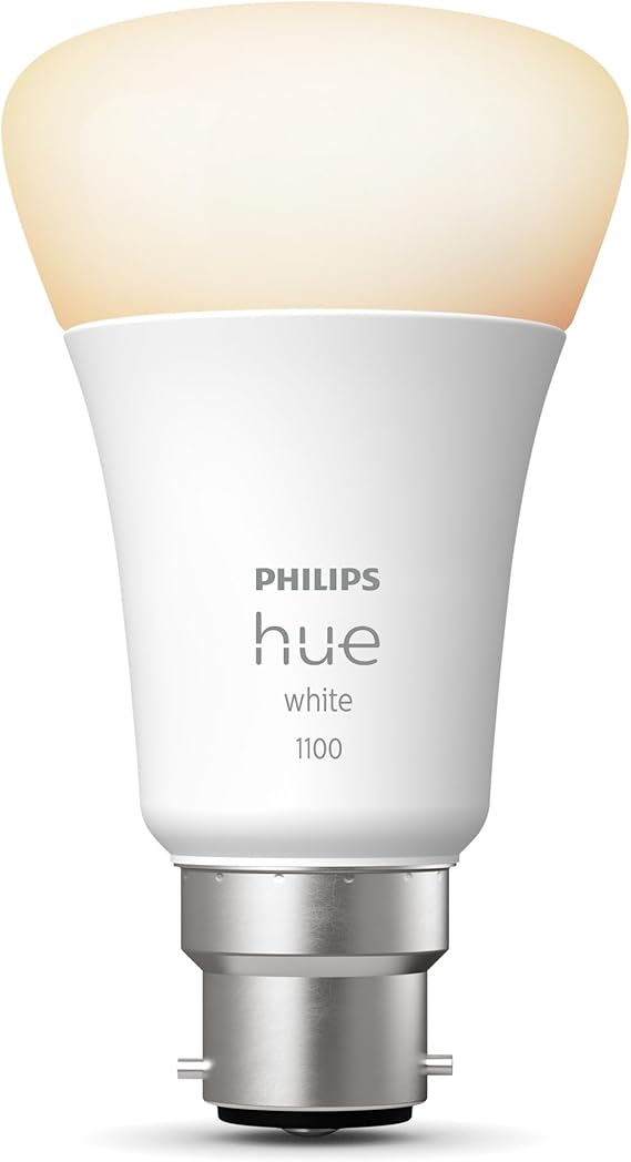 Smart LED Bulb, B22 base, dimmable with dynamic lighting modes, compatible with major voice assistants and smart home systems.